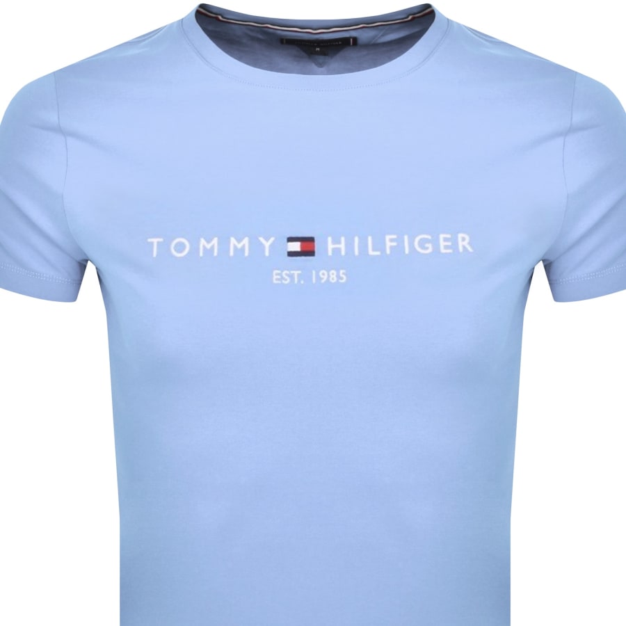 Tommy Hilfiger Logo T Shirt Blue